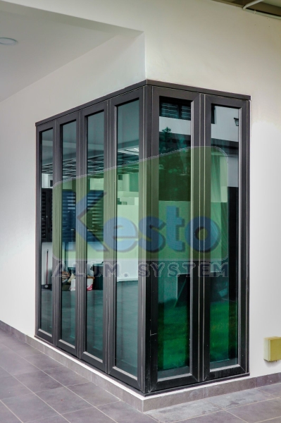  Performance L-Shape Folding Door Johor Bahru (JB), Tebrau Contractor, Supplier, Supply | Kesto Aluminium System (JB) Sdn Bhd