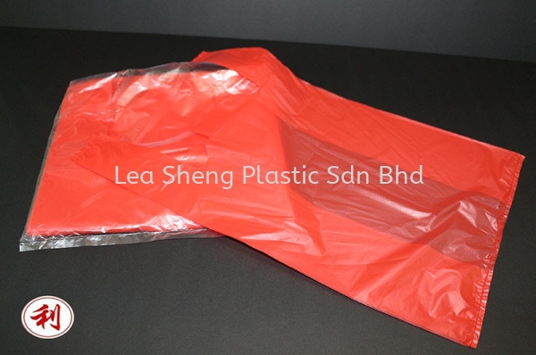 Small Red-A (8.5''+5"x15''x0.020mm) Small Size HDPE Plastic Bag Johor Bahru (JB), Malaysia, Skudai Manufacturer, Supplier, Wholesaler, Supply | Lea Sheng Plastic Sdn Bhd