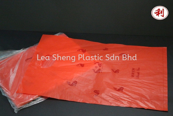 Medium Red-Fish (12''+6"x18''x0.022mm)  Medium Size HDPE Plastic Bag Johor Bahru (JB), Malaysia, Skudai Manufacturer, Supplier, Wholesaler, Supply | Lea Sheng Plastic Sdn Bhd