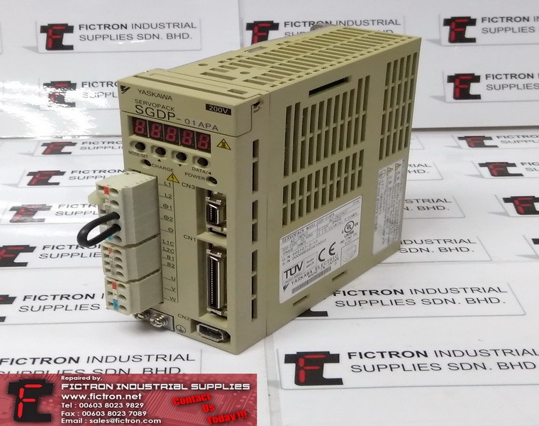 SGDP-01APA SGDP01APA YASKAWA AC Servo Pack 100W Servo Drive REPAIR IN MALAYSIA 1-YEAR WARRANTY