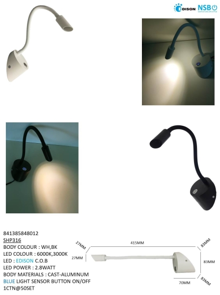 SHP 316 Wall Light Johor Bahru (JB), Johor, Malaysia. Supplier, Suppliers, Supplies, Supply | HT Lighting Sdn Bhd