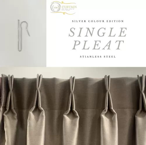 Single Pleat (Stainless Steel/Silver)