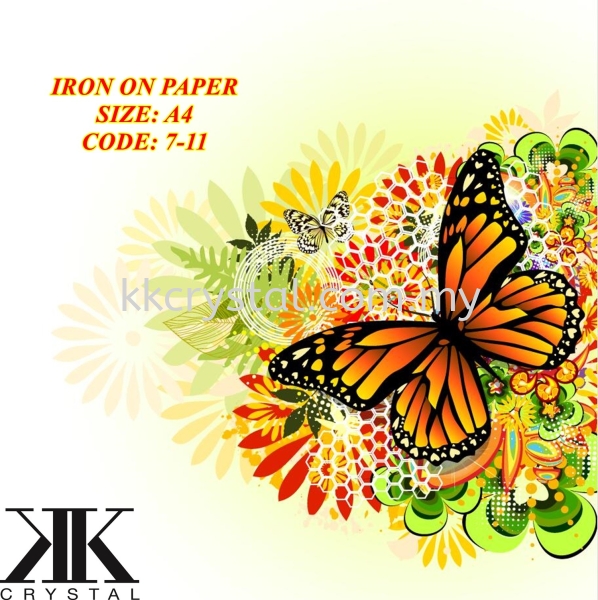 Iron On Paper, A4, 7-11#, BUY 1 GET 1 FREE Size A4 Iron On Paper Iron on Metal / Patch Kuala Lumpur (KL), Malaysia, Selangor, Klang, Kepong Wholesaler, Supplier, Supply, Supplies | K&K Crystal Sdn Bhd