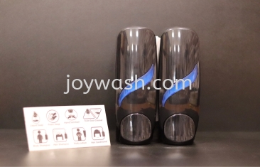 Sleek Double Liquid Dispenser With Sticker 400ml X 2 Unit