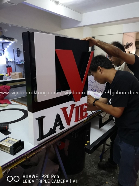 LaVie 3D Led box up Channel lettering Signage 3D CHANNEL LED SIGNAGE Selangor, Malaysia, Kuala Lumpur (KL) Supply, Manufacturers, Printing | Great Sign Advertising (M) Sdn Bhd