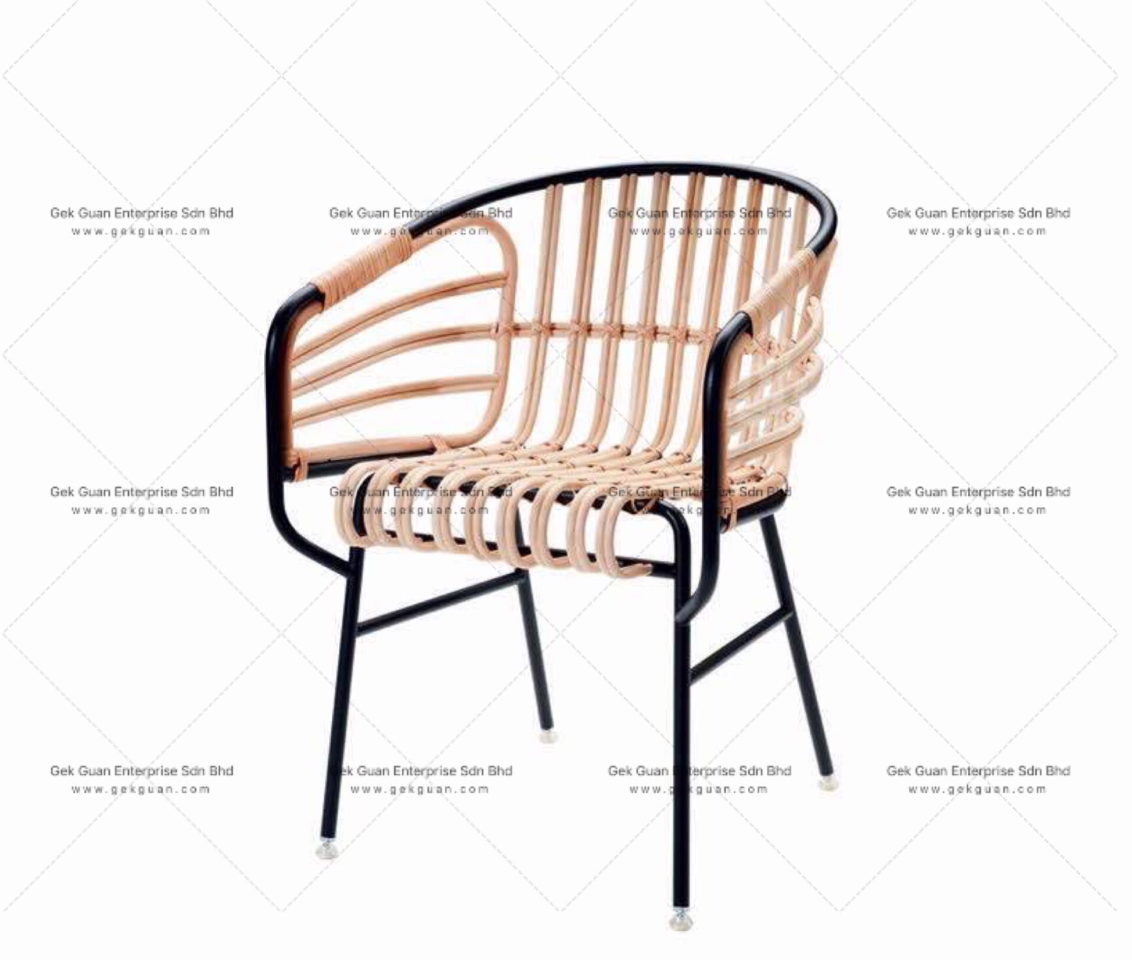 RSC 004 - RATTAN + STEEL CHAIR