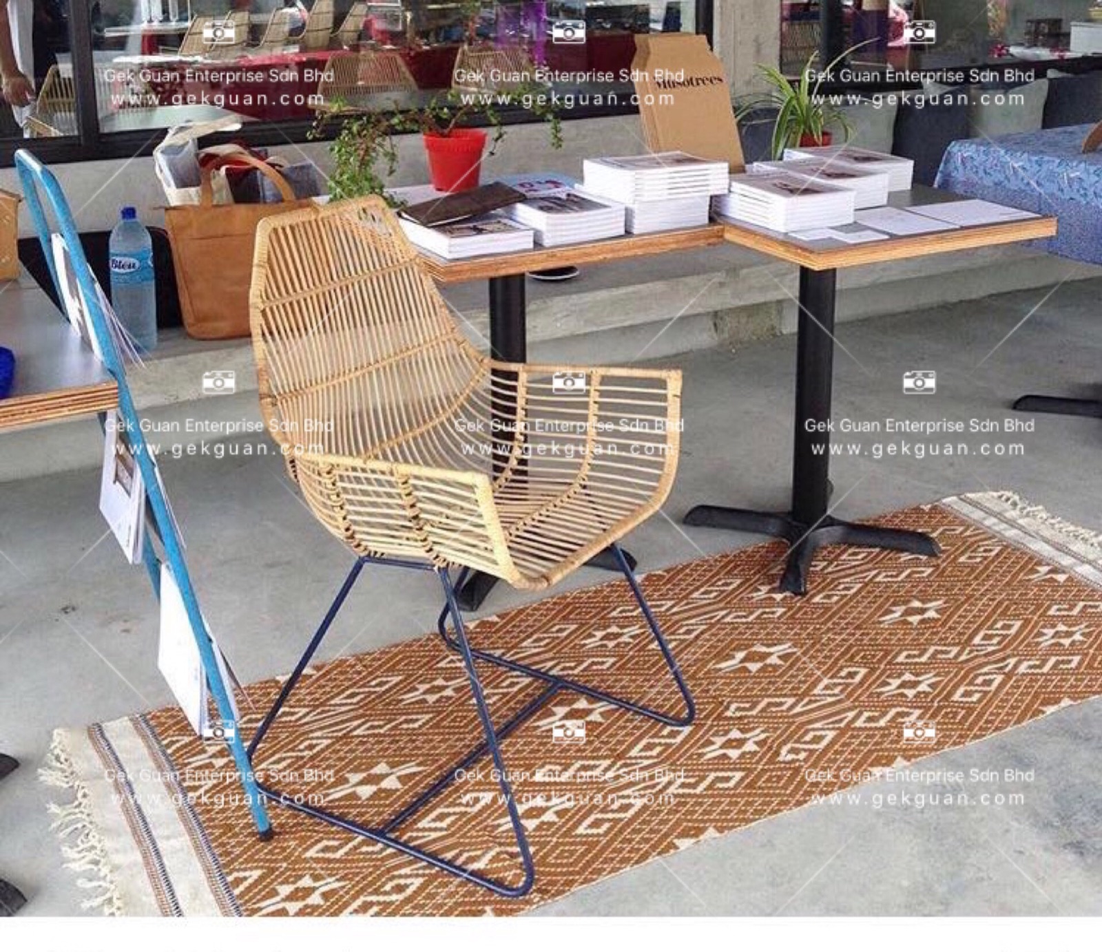 RSC 005 - RATTAN + STEEL CHAIR