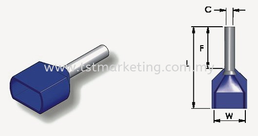 TWIN CORD-END TERMINALS TERMINALS Malaysia, Selangor, Kuala Lumpur (KL), Seri Kembangan Supplier, Suppliers, Supply, Supplies | TST Electrical Marketing