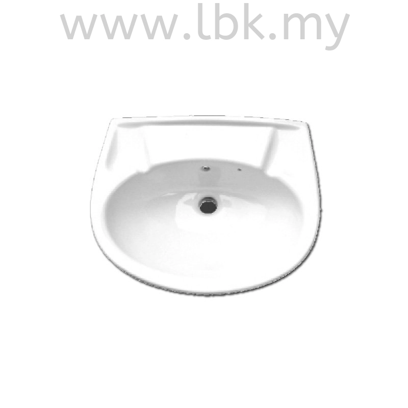 WALL-HUNG BASIN WITH PEDESTAL