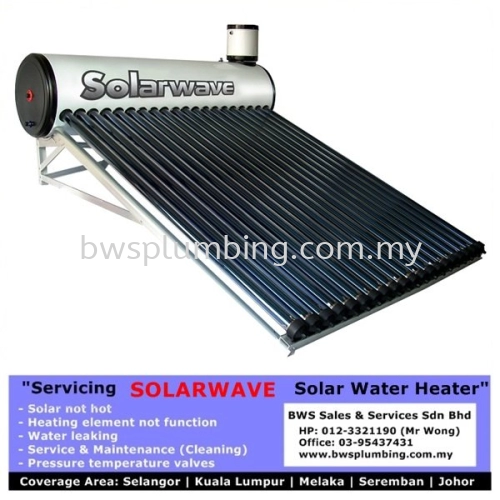 Repair Solarwave Solar Water Heater Installation at Ayer Keroh, Selangor