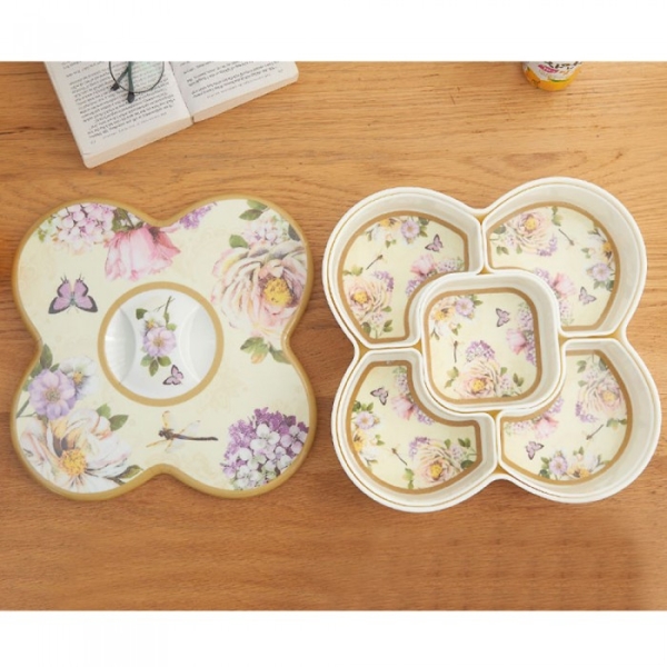 Flourished Flowers 5 Grid Detachable Fanciful Candy Box Kitchenware Kitchen & Dining Malaysia, Selangor, Kuala Lumpur (KL) Supplier, Suppliers, Supply, Supplies | Like Bug Sdn Bhd
