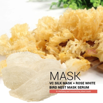 VC Silk Mask With Rose White Bird Nest Mask Serum 