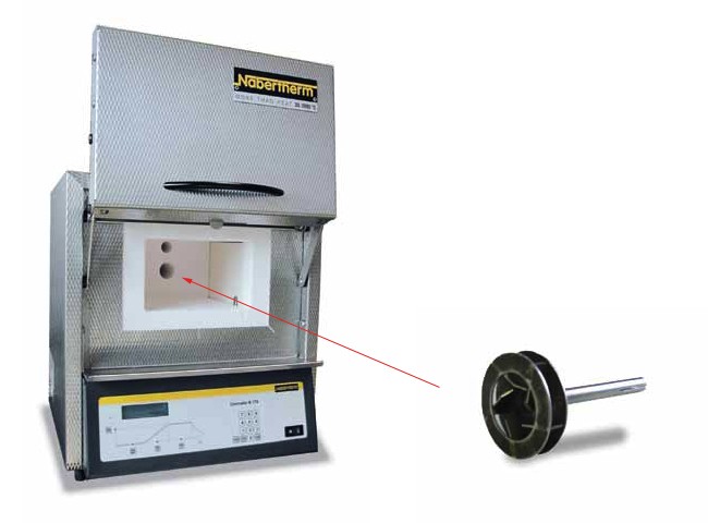 Muffle furnace with integrated air circulation