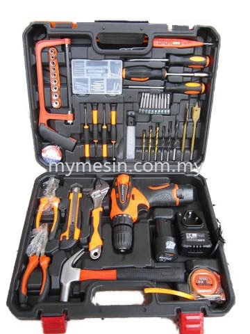 Mark-X MKX-2010 12V Cordless Drill c/w 46pcs Tool Set