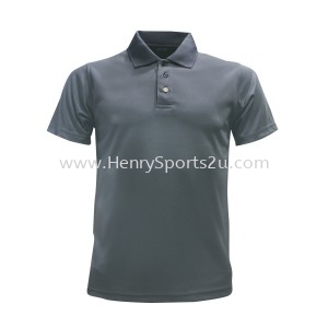 Lefonse Microfiber Plain Collar T-shirt (M20-25) DARK GREY Microfiber Plain  Collar T-Shirt Lefonse (