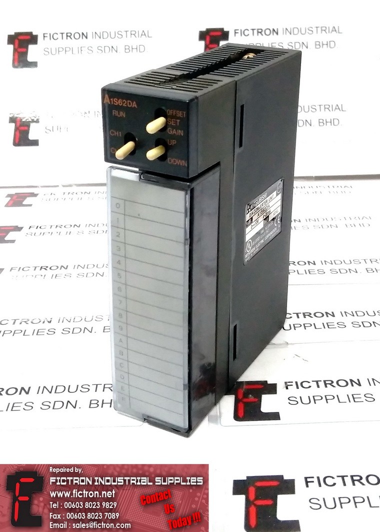 A1S62DA MITSUBISHI Digital to Analog Converter PLC Unit - Module REPAIR IN MALAYSIA 1-YEAR WARRANTY