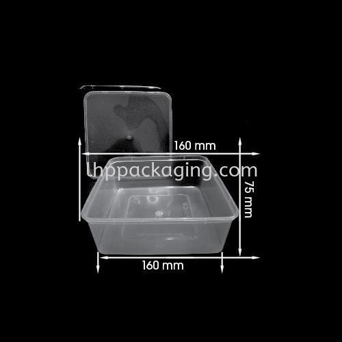 SQ 1500 Body Square Series Food Container Malaysia, Johor Bahru (JB) Manufacturer, Suppliers, Supplies, Supplier, Supply | LHP PACKAGING SDN BHD