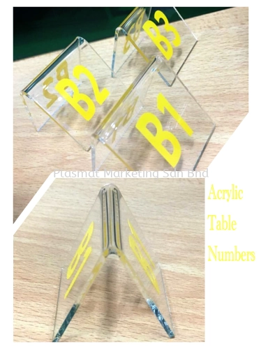 TENT STYLE ACRYLIC TABLE NUMBERS