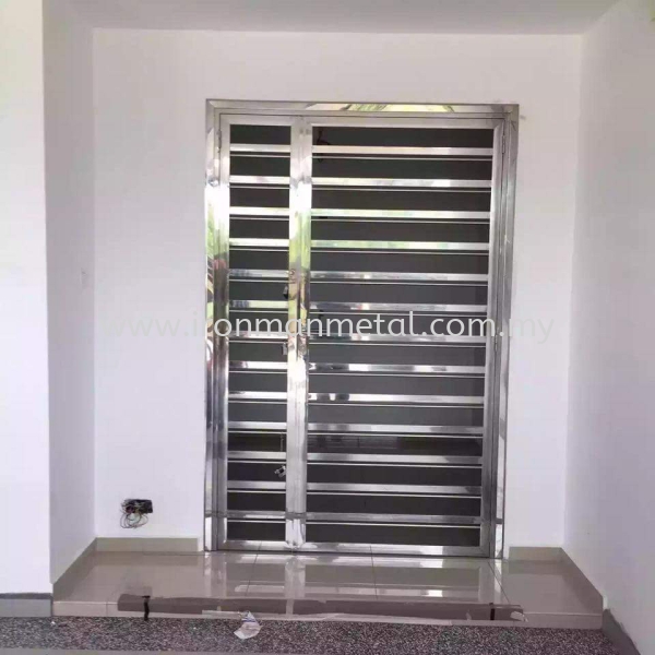  Both Side Open Door Door Stainless Steel Johor Bahru (JB), Skudai, Malaysia Contractor, Service | Iron Man Metal Work