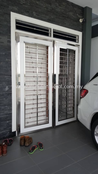  Both Side Open Door Door Stainless Steel Johor Bahru (JB), Skudai, Malaysia Contractor, Service | Iron Man Metal Work