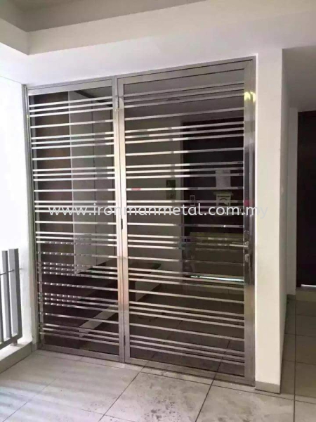  Both Side Open Door Door Stainless Steel Johor Bahru (JB), Skudai, Malaysia Contractor, Service | Iron Man Metal Work