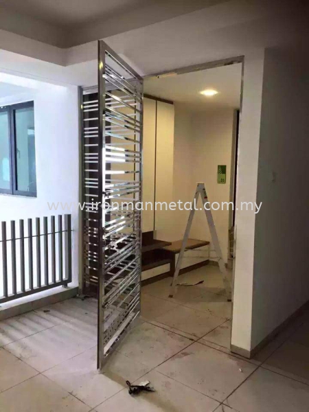  Both Side Open Door Door Stainless Steel Johor Bahru (JB), Skudai, Malaysia Contractor, Service | Iron Man Metal Work