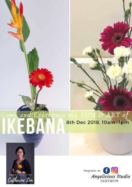 Ikebana Workshop Arts and Crafts Kuala Lumpur (KL), Malaysia, Selangor, Danau Desa Class, Lesson, Workshop | Angelicioxs Studio