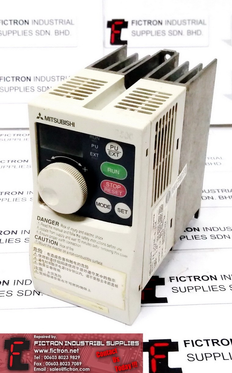 FR-S520E-0.75K FRS520E0.75K MITSUBISHI INVERTER 0.75KW 4.1A REPAIR IN MALAYSIA 1Yr WARRANTY