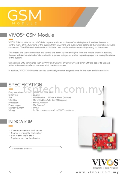 VIVOS ALARM SYSTEM Vivos Alarm System Penang, Bukit Mertajam, Malaysia Supplier, Installation, Supply | TSP Technology Enterprise