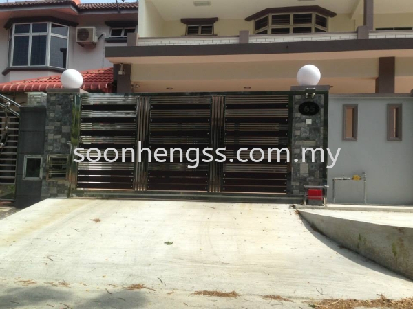  SLIDING GATE MAIN GATE STAINLESS STEEL Johor Bahru (JB), Skudai, Malaysia Contractor, Manufacturer, Supplier, Supply | Soon Heng Stainless Steel & Renovation Works Sdn Bhd