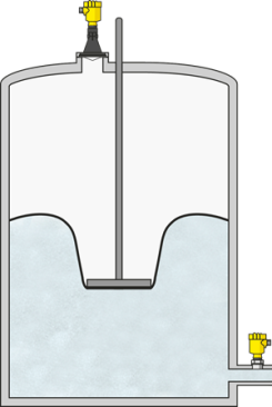 Volume and pressure monitoring in the biogas storage facility