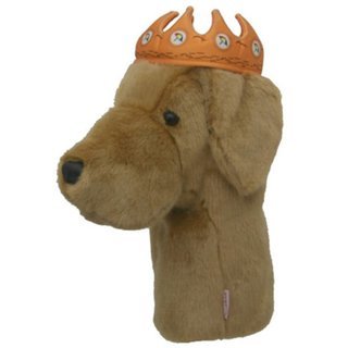 Daphne's Headcover - Yellow Lab With Crown