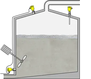 Level, switching and pressure measurement in the conversion process for alcohol production