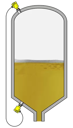 Level measurement in the beer tank