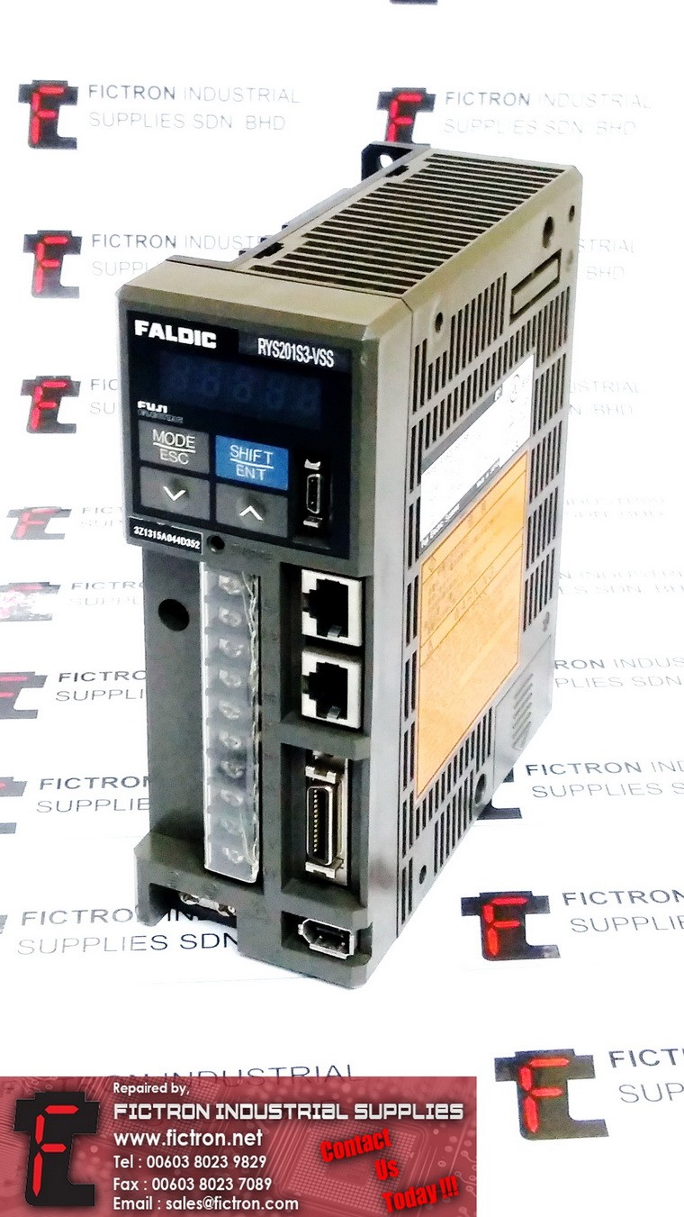 RYS201S3-VSS RYS201S3VSS FUJI ELECTRIC FALDIC 200W AC Servo Drive REPAIR IN MALAYSIA 1Yr WARRANTY