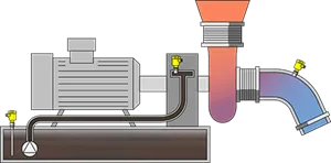 Level and pressure measurement in the vacuum system