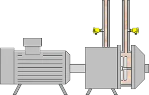 Pressure measurement on the refiner