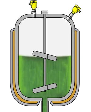 Level and pressure measurement in the production of enzymes, proteins and antibodies