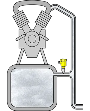 Pressure measurement in air compressor systems