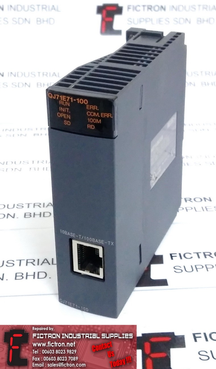 QJ71E71-100 QJ71E71 100 MITSUBISHI MELSEQ  ETHERNET INTERFACE MODULE  REPAIR IN MALAYSIA 1Yr WARRANTY
