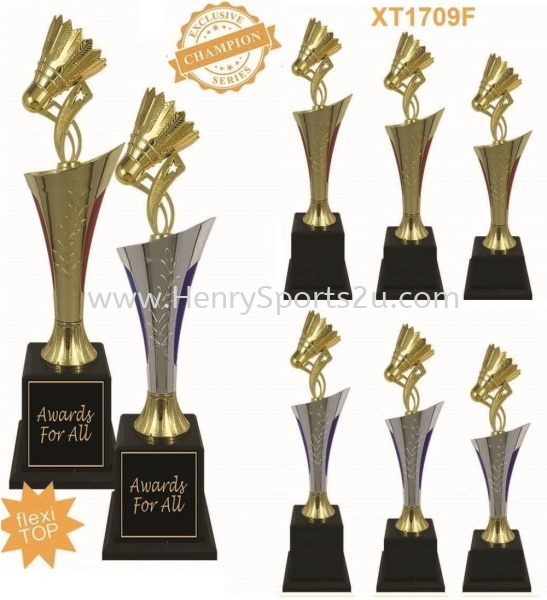 XT1709F Plastic Trophy (Badminton) Plastic Trophy Trophy Award Trophy, Medal & Plaque Kuala Lumpur (KL), Malaysia, Selangor, Segambut Services, Supplier, Supply, Supplies | Henry Sports