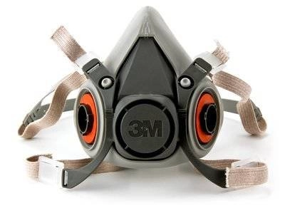 3M  Half Facepiece Reusable Respirator 6200, Respiratory Protection, Medium 24/cs