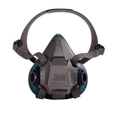 3M Rugged Comfort Quick Latch Half Facepiece Reusable Respirator 6502QL/49490, Medium, 10 EA/Case