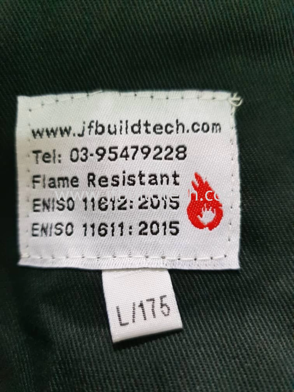 FIRE RETARDANT COVERALL DARK GREEN