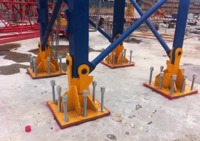 Tower Crane base plate foundation.