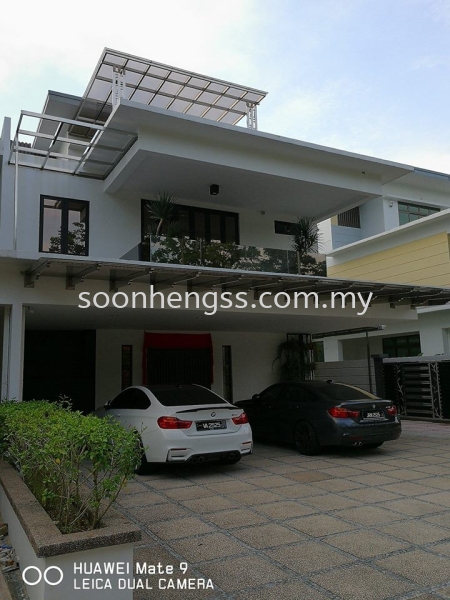  LAMINATED GLASS AWNING STAINLESS STEEL Johor Bahru (JB), Skudai, Malaysia Contractor, Manufacturer, Supplier, Supply | Soon Heng Stainless Steel & Renovation Works Sdn Bhd