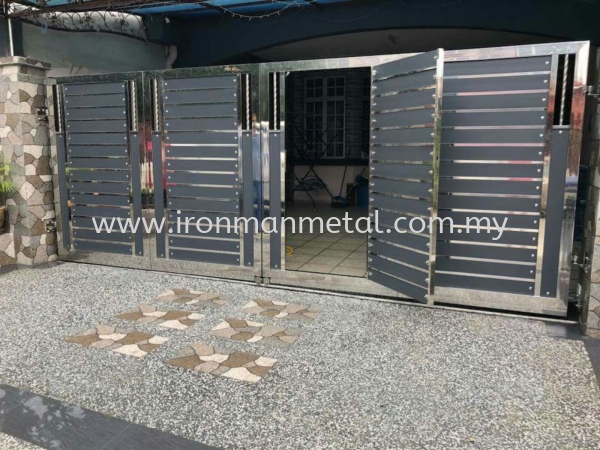  Main Gate Stainless Steel Johor Bahru (JB), Skudai, Malaysia Contractor, Service | Iron Man Metal Work