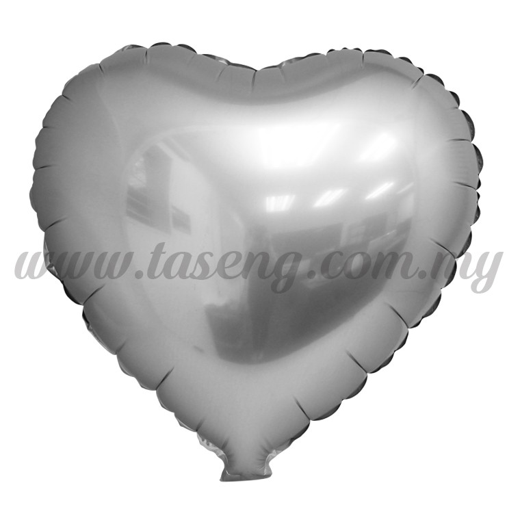 Foil Balloon Matt Heart Shape - Silver (FB-SLB076-SI)