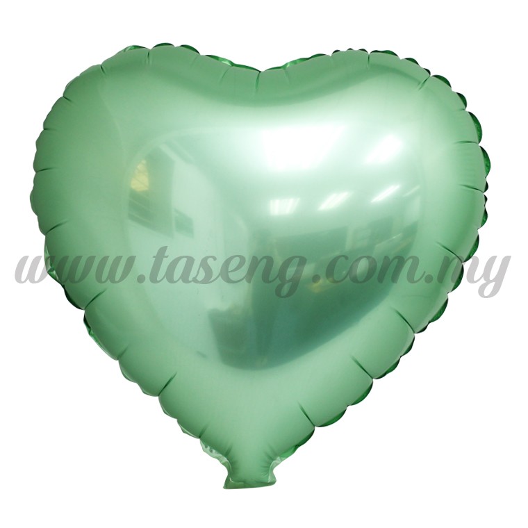 Foil Balloon Matt Heart Shape - Green (FB-SLB076-G)
