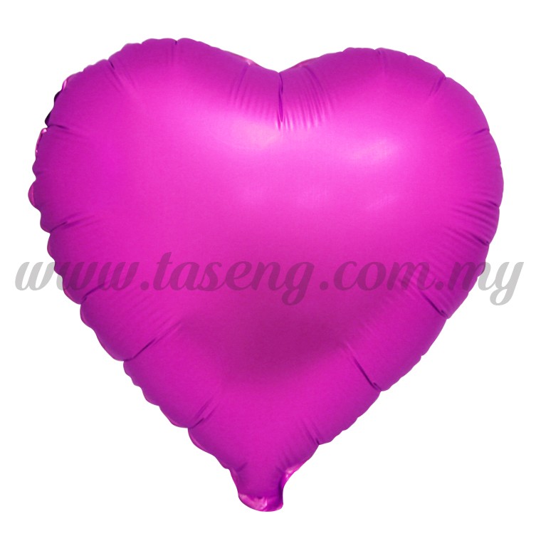 Foil Balloon Matt Heart Shape - Magenta (FB-SLB076-MA)